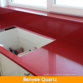 Crystal red cut to size quartz products window sill